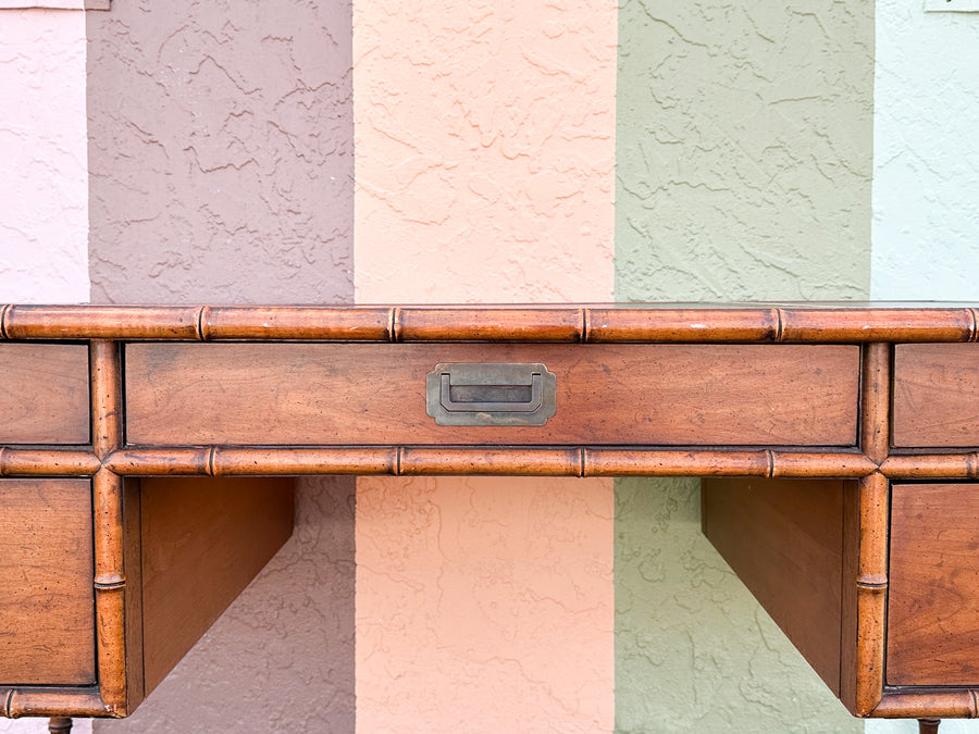 Handsome Faux Bamboo Desk