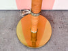 Brass and Rattan Floor Lamp