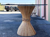 McGuire Style Sheaf of Wheat Rattan Dining Table