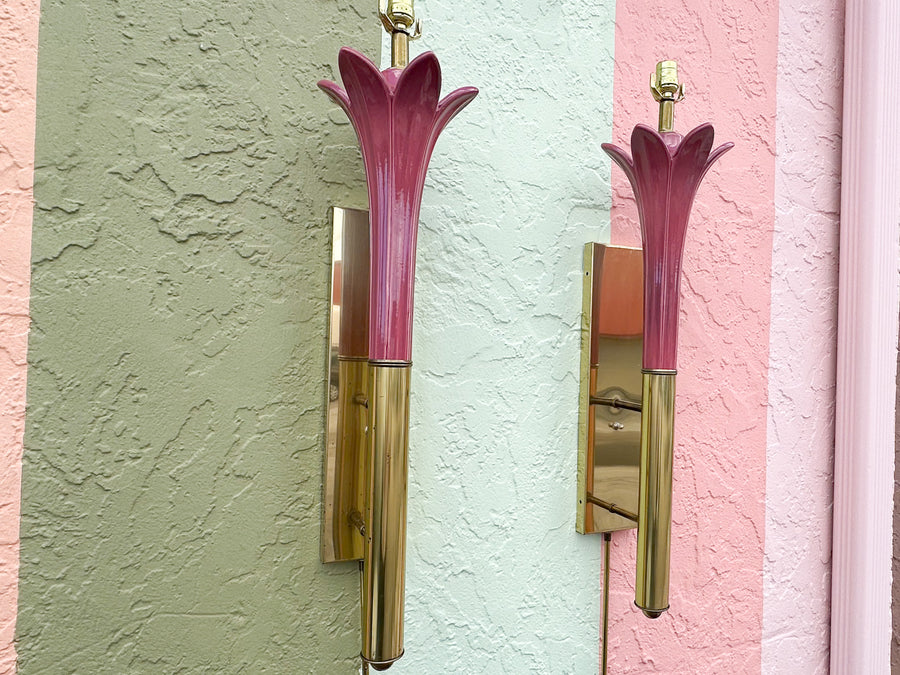 Pair of Roche Style Wall Sconces