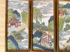 Pagoda Scene Needlepoint Folding Art