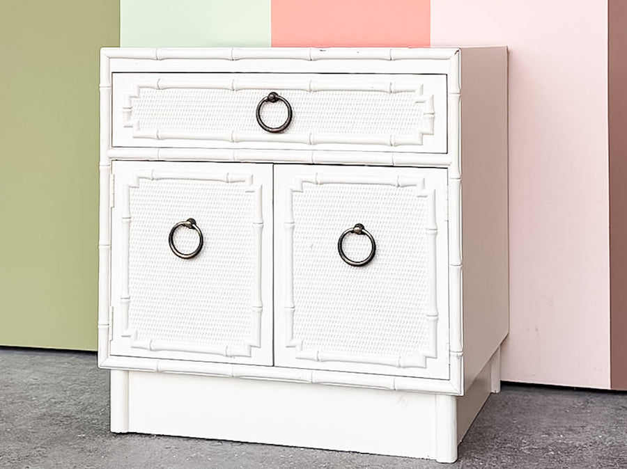 Faux Bamboo Omega Nightstand