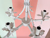 Petite Faux Bamboo Pagoda Chandelier