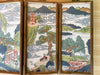 Pagoda Scene Needlepoint Folding Art