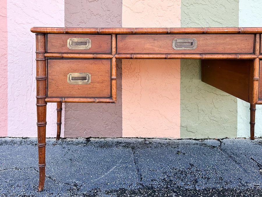 Handsome Faux Bamboo Desk