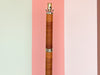 Brass and Rattan Floor Lamp