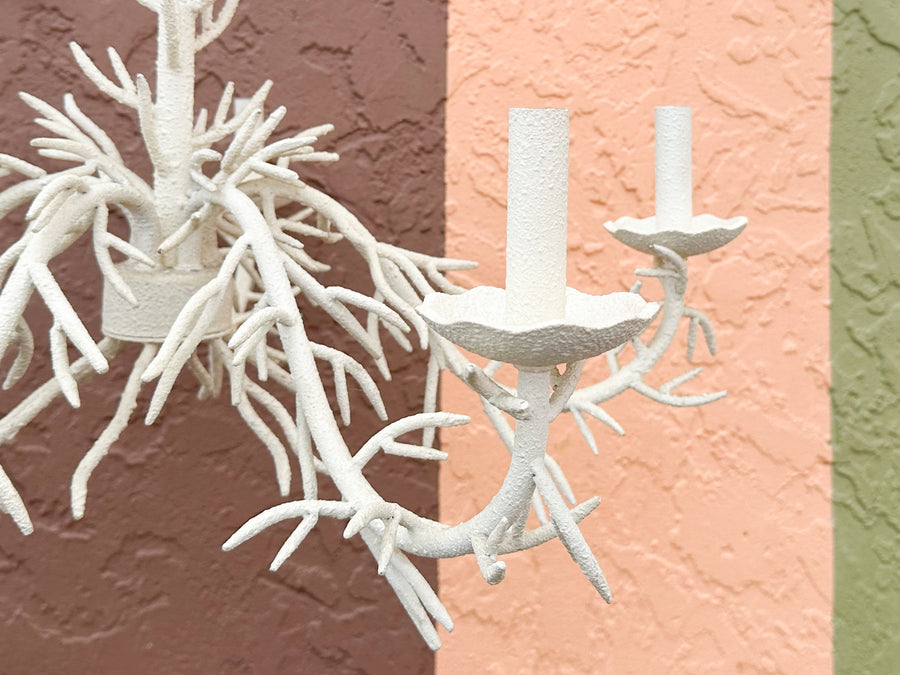 Charming Faux Coral Chandelier