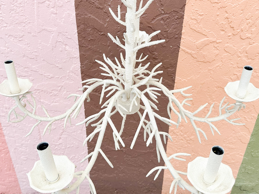 Charming Faux Coral Chandelier