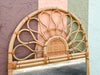 Large Whimsical Rattan Mirror