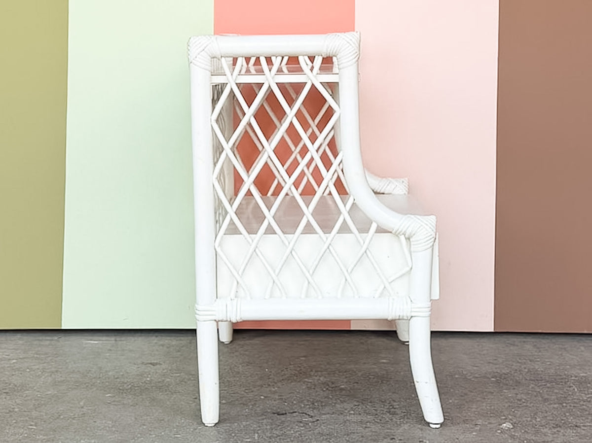 Cute Lattice Rattan Nightstand