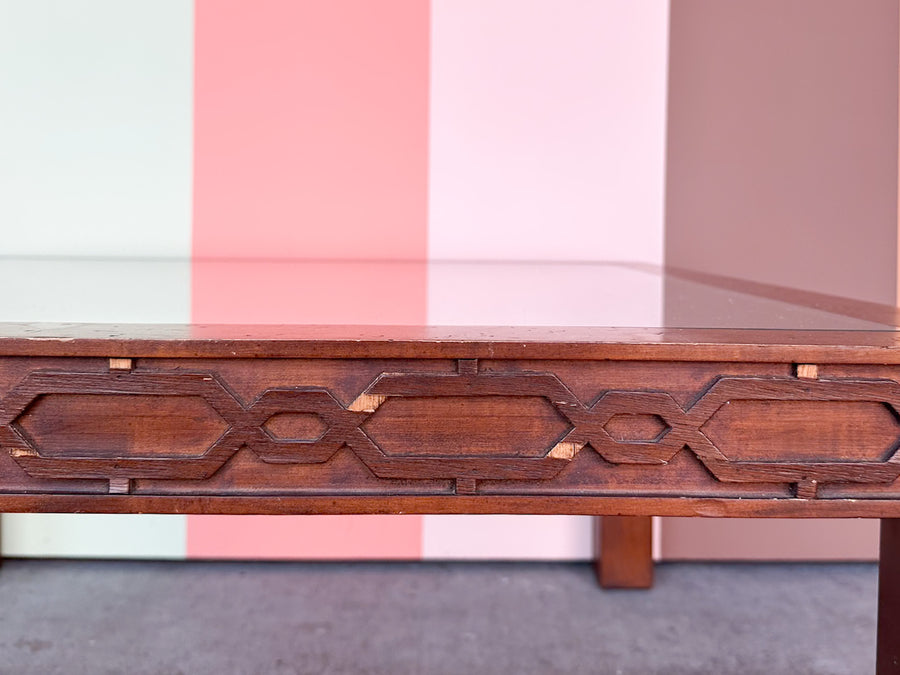 Handsome Fretwork Coffee Table