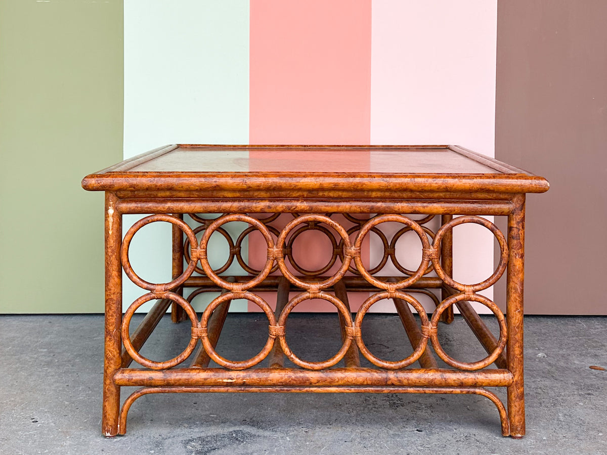 Rattan Circle Coffee Table