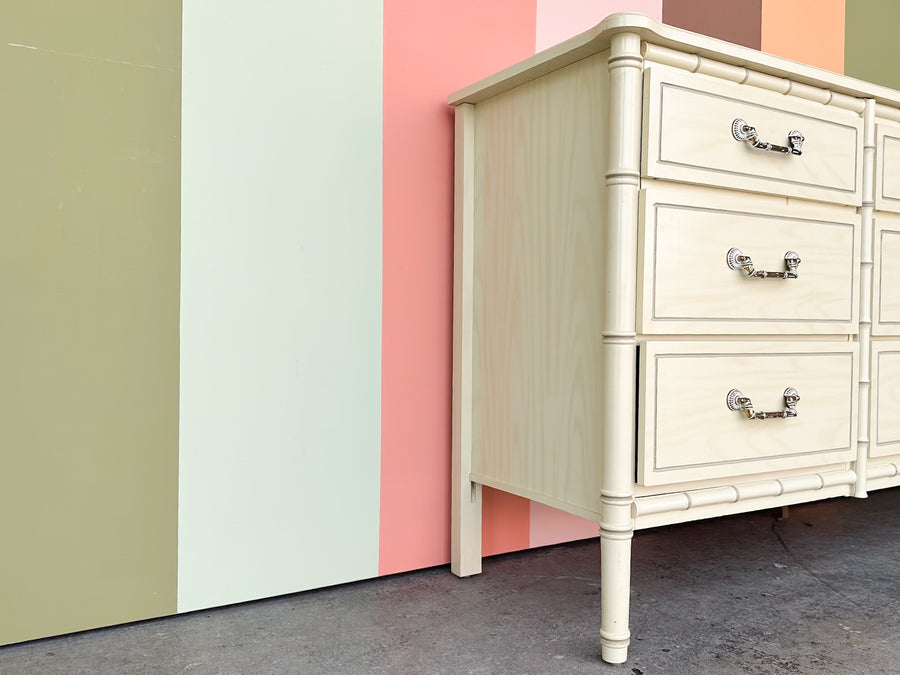 Faux Bamboo Dresser
