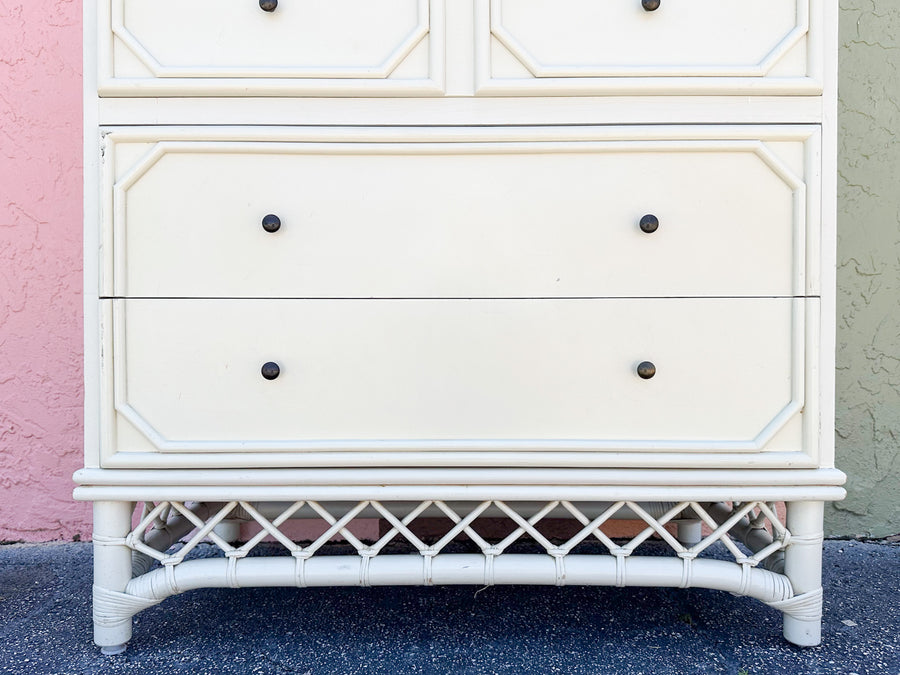 Ficks Reed Faux Bamboo Tall Chest