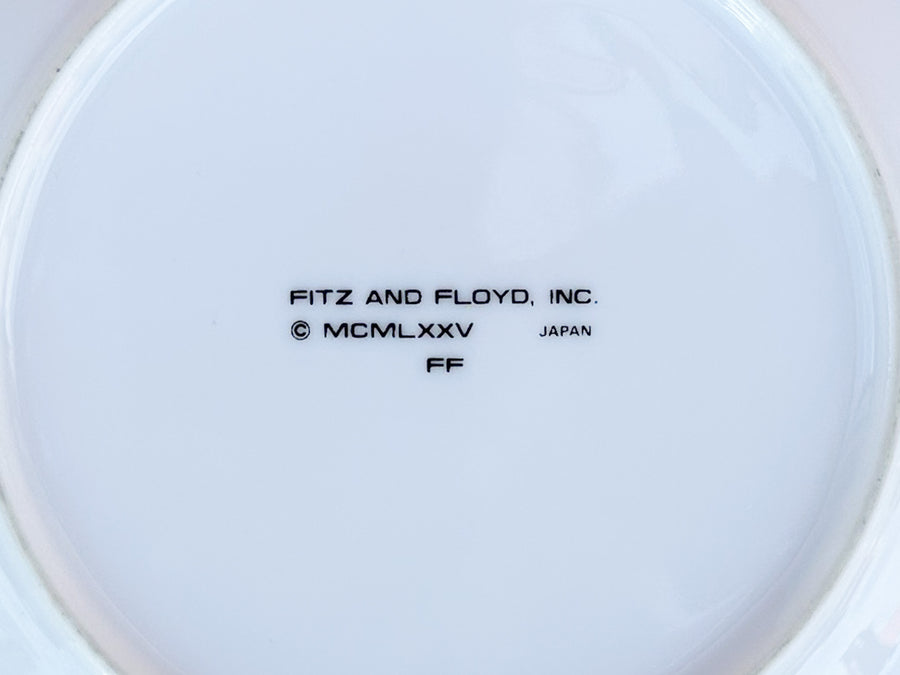 Set of Ten Fitz and Floyd Butterfly Dessert Plates