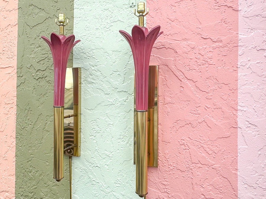 Pair of Roche Style Wall Sconces
