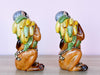 Pair of Lynn Chase Monkey Salt and Pepper Set