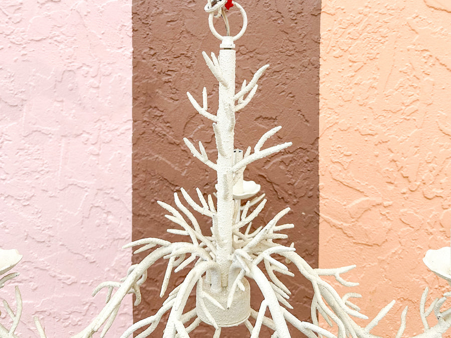 Charming Faux Coral Chandelier