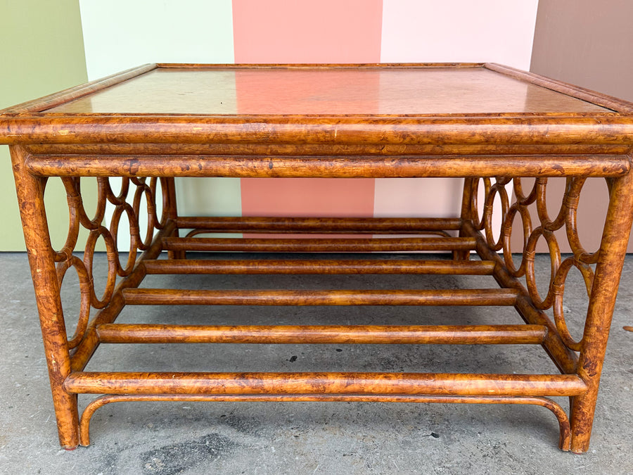 Rattan Circle Coffee Table
