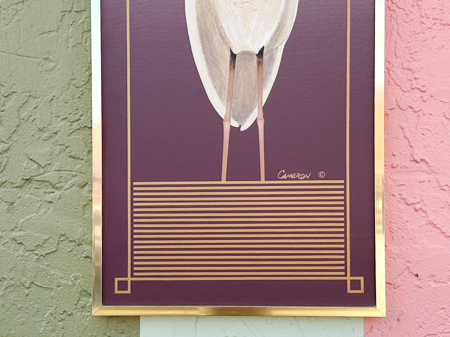 Lavender Heron Original Art