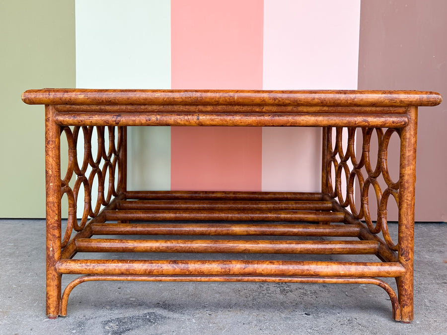 Rattan Circle Coffee Table