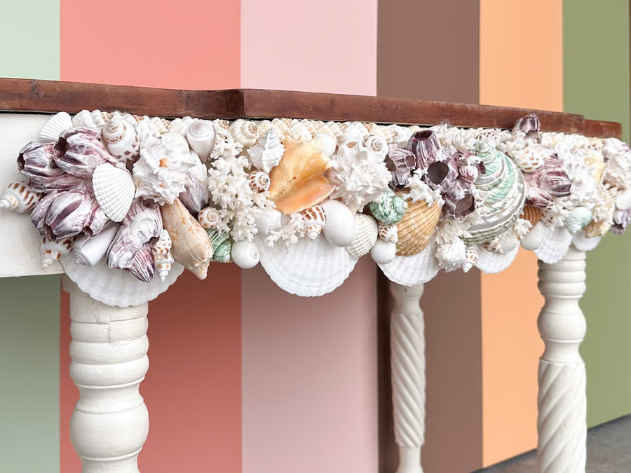 Colorful Shell Chic Console