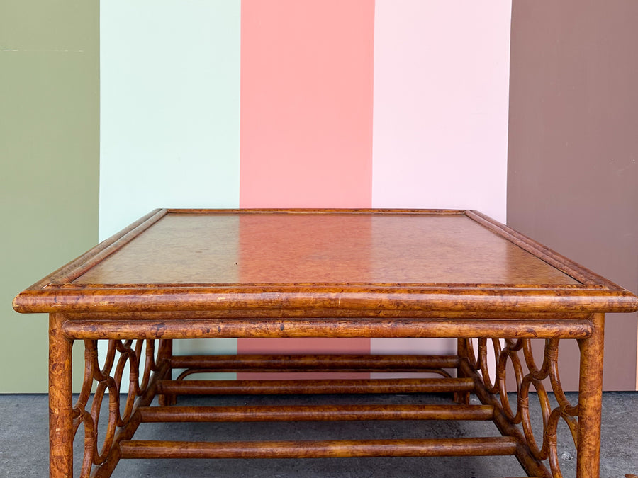 Rattan Circle Coffee Table