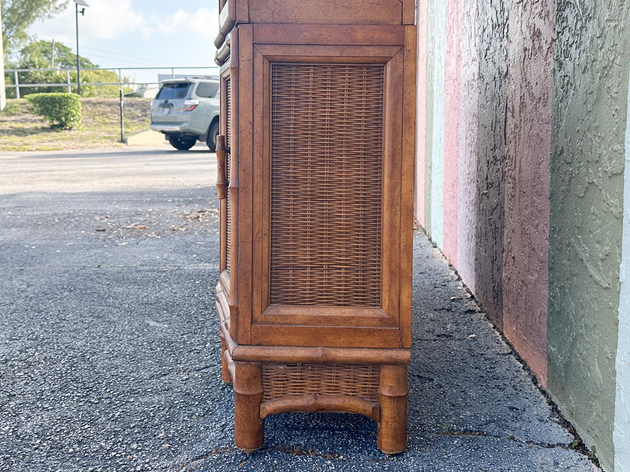 Faux Bamboo China Cabinet