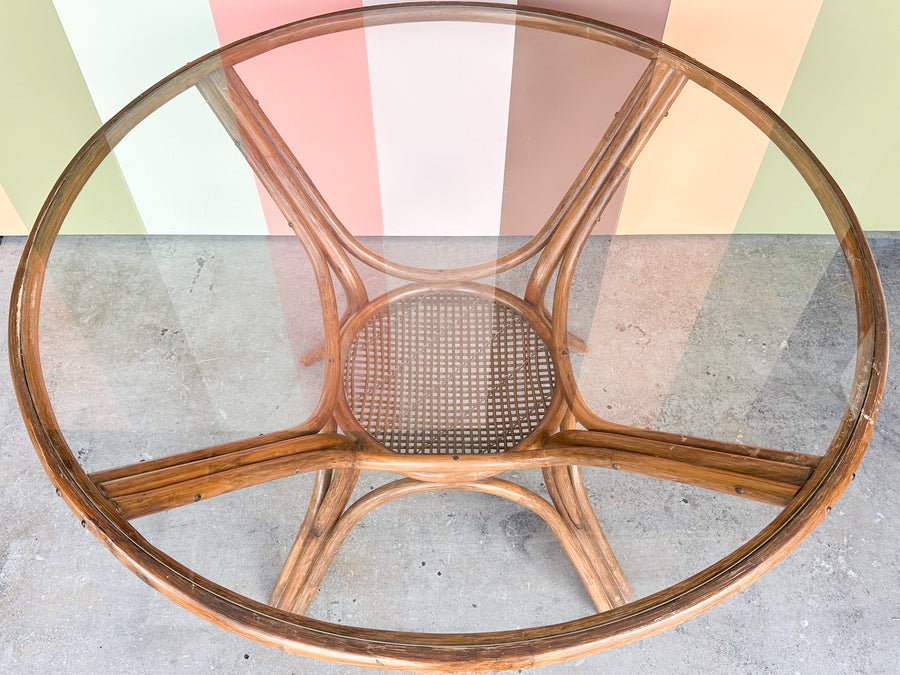 Classic Rattan Dining Table