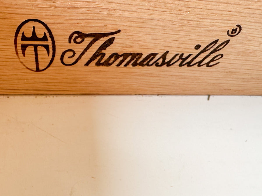 Thomasville Oversized Faux Bamboo Nightstand