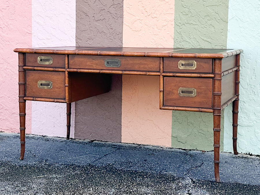 Handsome Faux Bamboo Desk