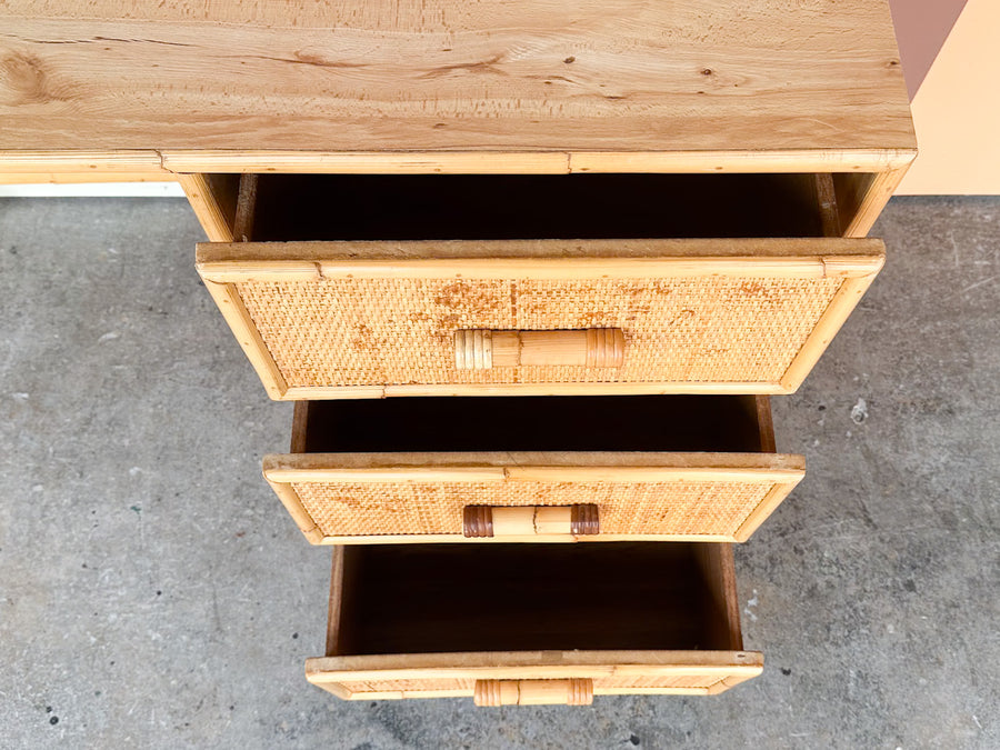 Cute Rattan Writing Desk