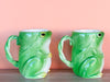 Set of Four Franci Villa Italian Frog Mugs