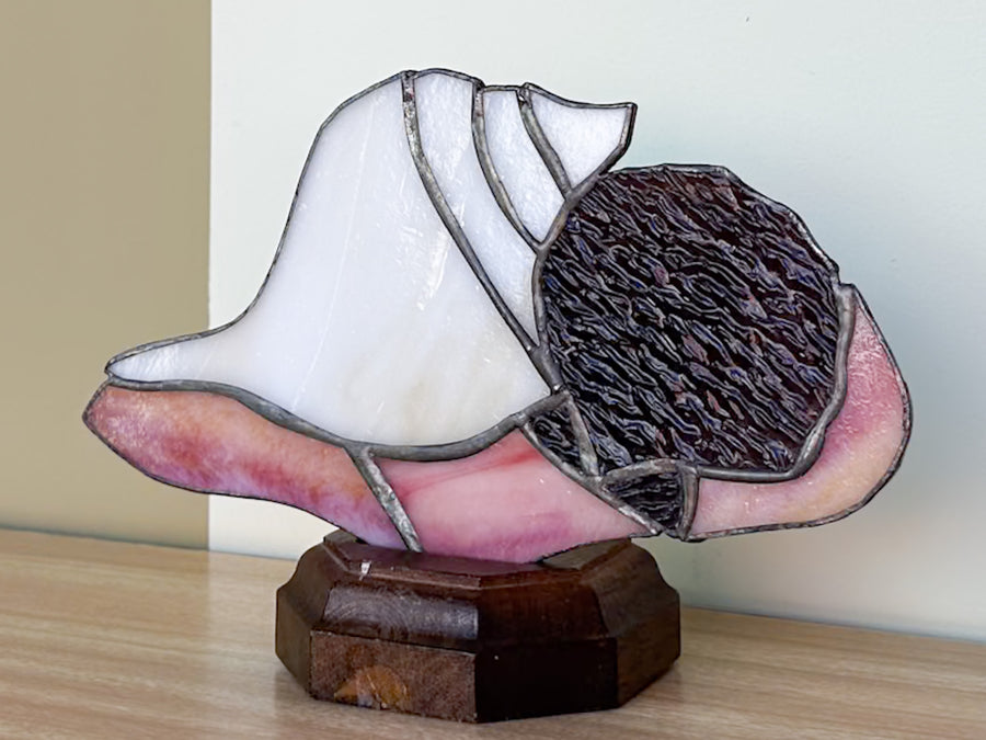 Stained Glass Shell Lamp