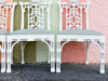 Set of Six Fretwork Pagoda Dining Chairs