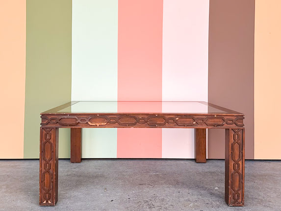 Handsome Fretwork Coffee Table