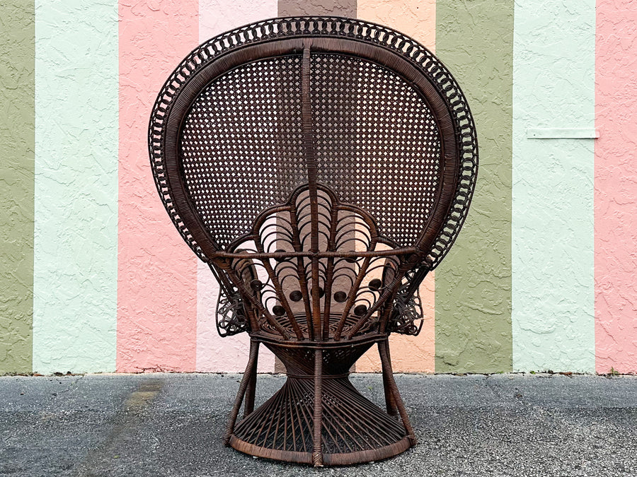 Fiddlehead and Cane Peacock Chair