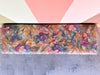 Colorful Floral Upholstered Waterfall Bench