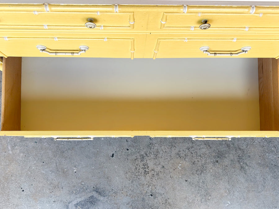 Thomasville Faux Bamboo Double Dresser