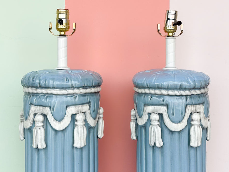 Pair of Regency Chic Nardini Tassel Lamps