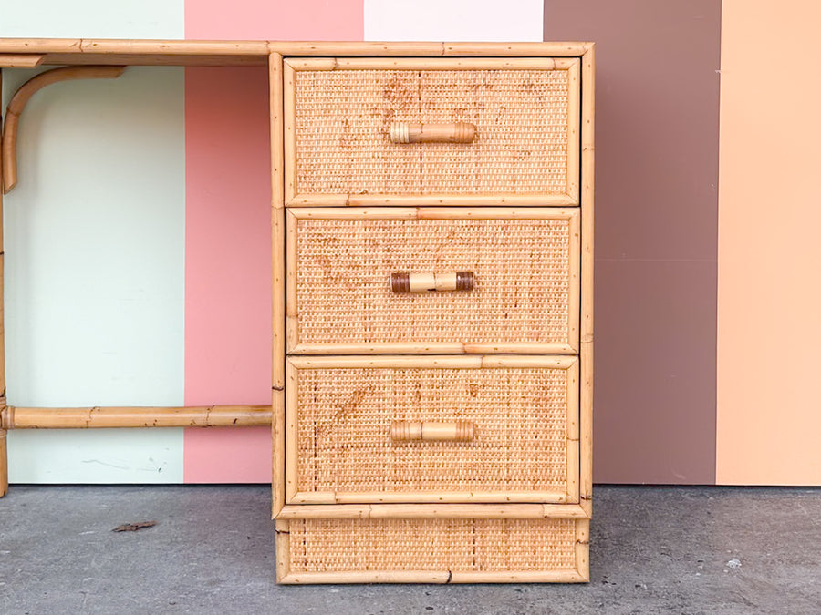 Cute Rattan Writing Desk