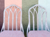 Set of Six McGuire Style Cathedral Dining Chairs
