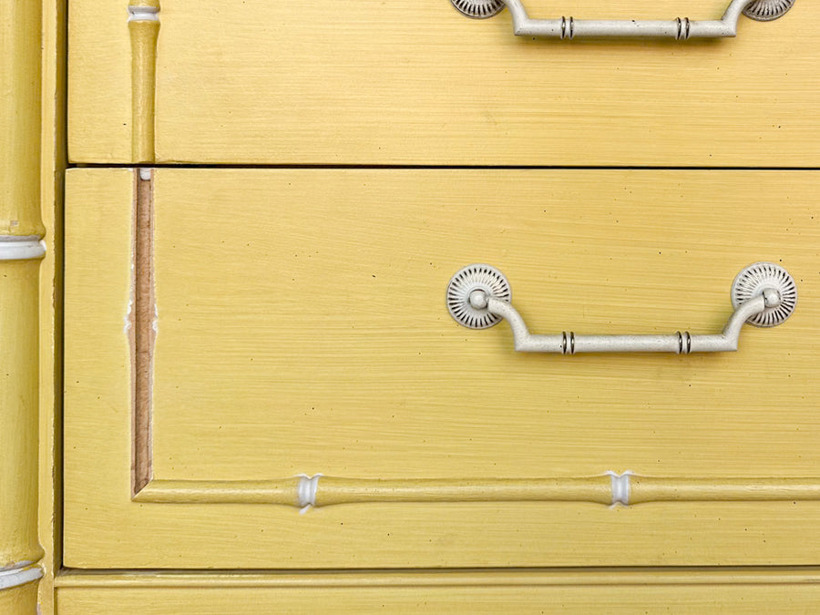 Thomasville Faux Bamboo Double Dresser