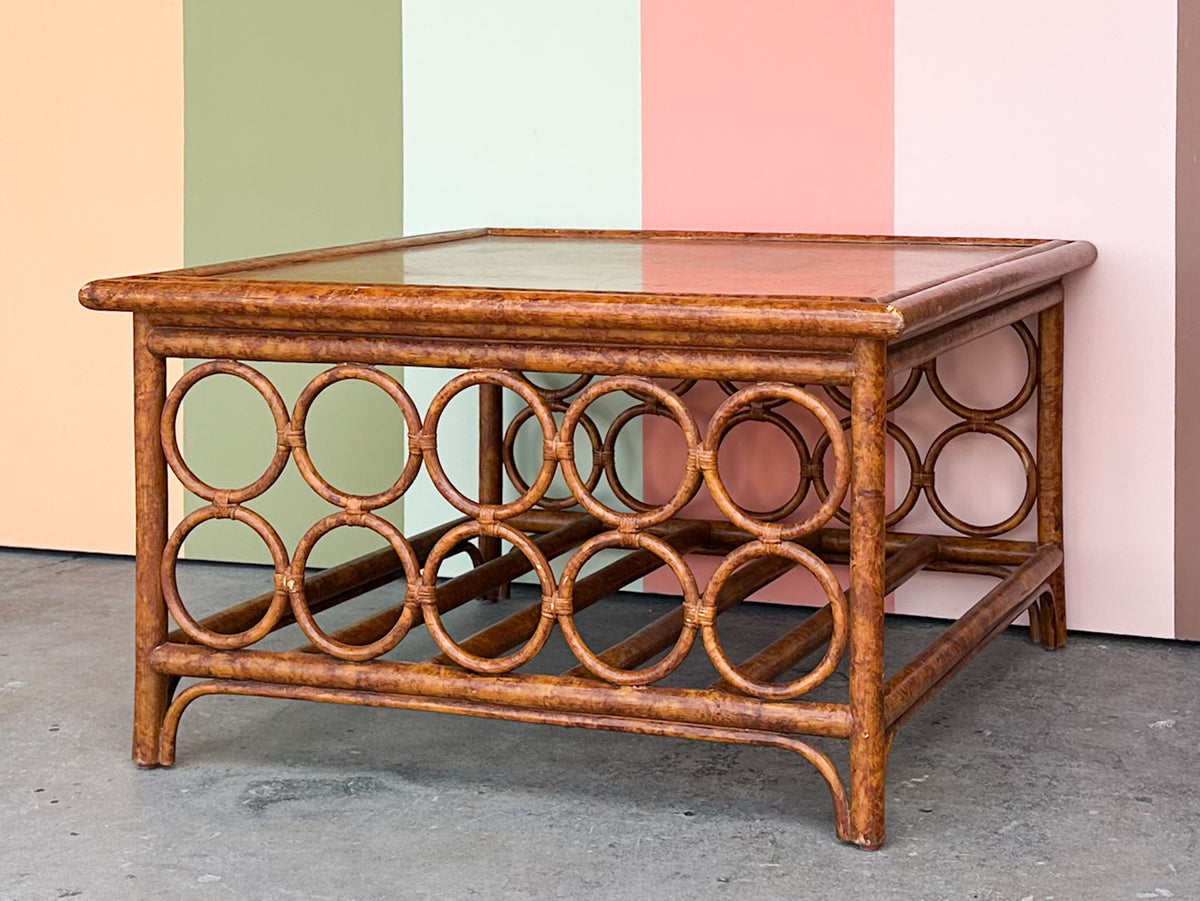 Rattan Circle Coffee Table