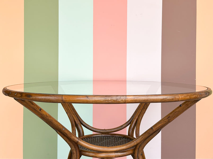 Classic Rattan Dining Table