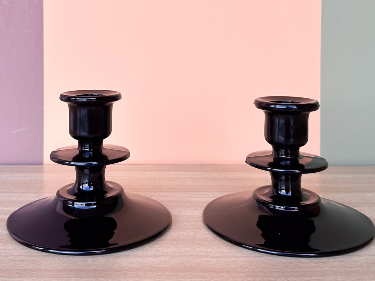 Pair of Spooky Candle Holders