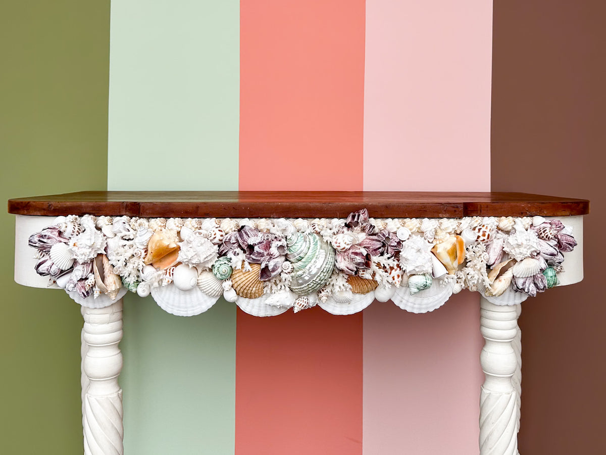 Colorful Shell Chic Console