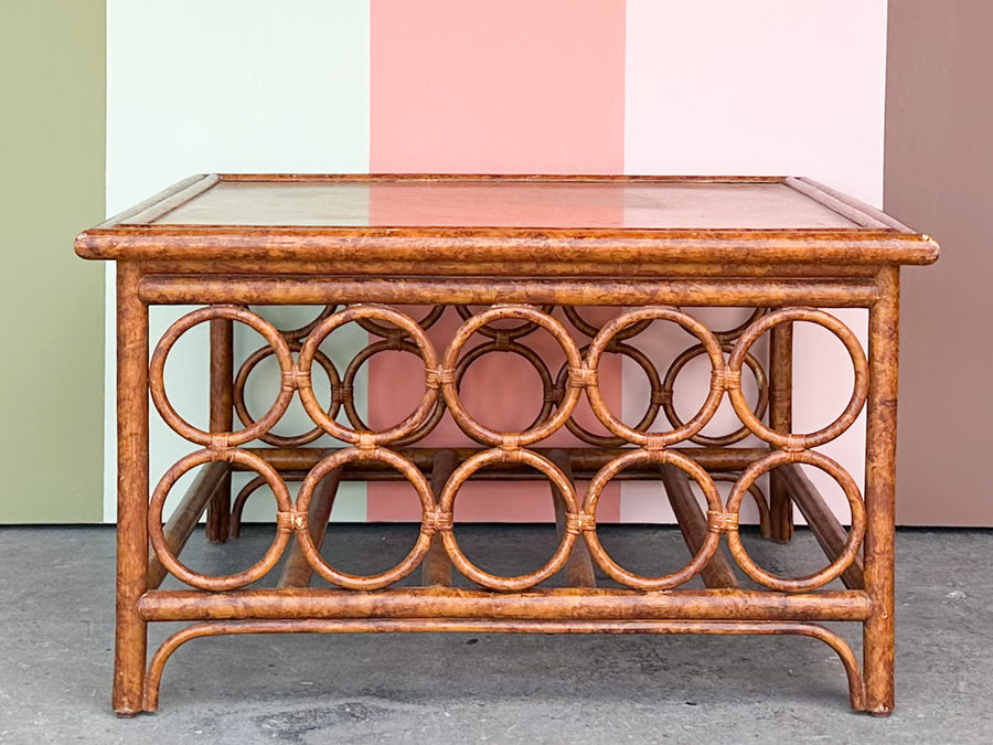 Rattan Circle Coffee Table