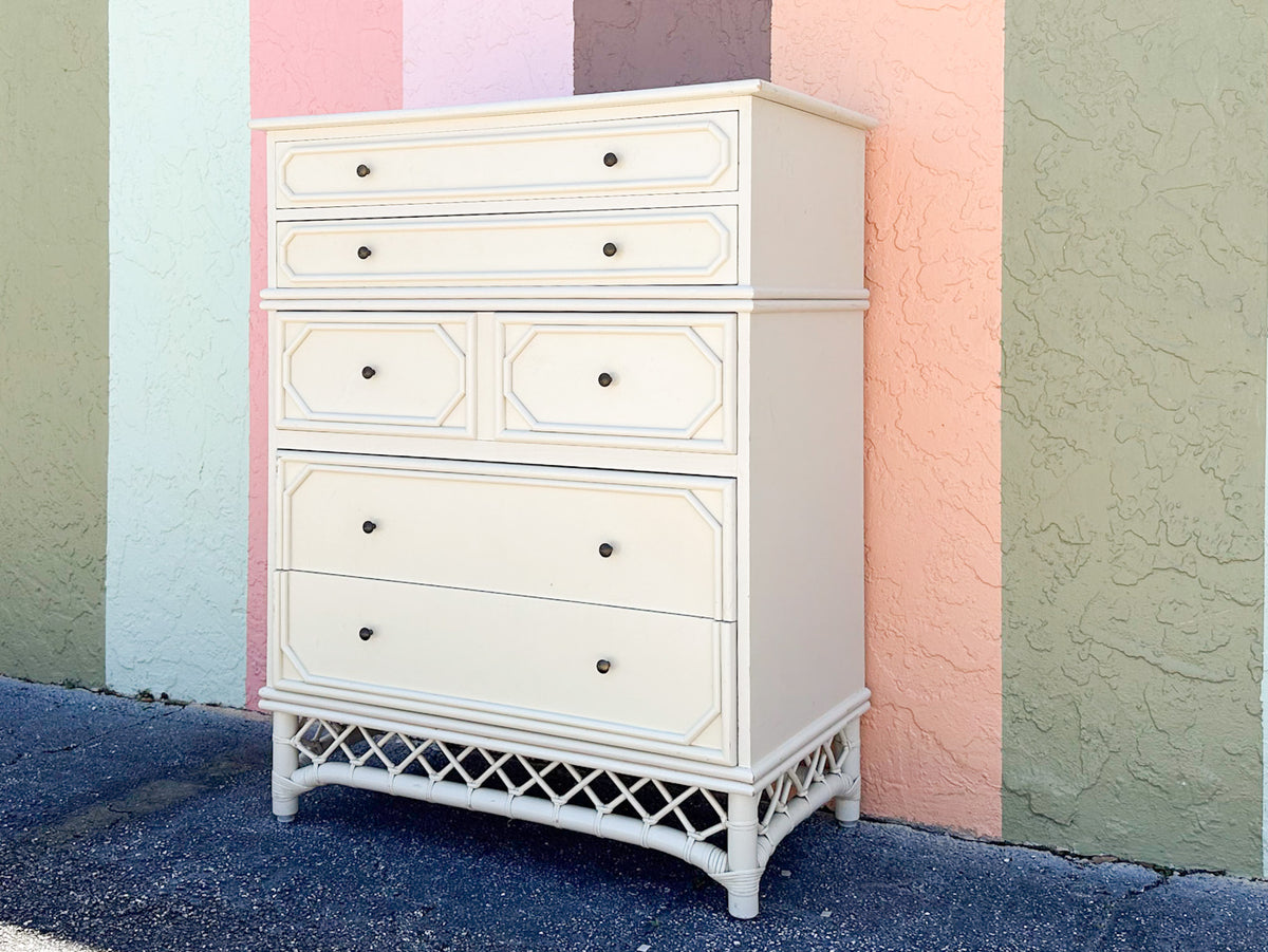 Ficks Reed Faux Bamboo Tall Chest