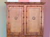 Handsome Faux Bamboo Armoire